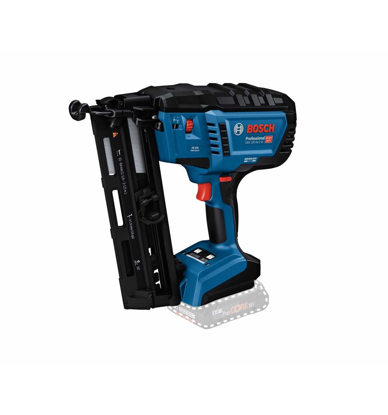 Bosch Professional Nagler GNH 18V-64-2 M, Karton