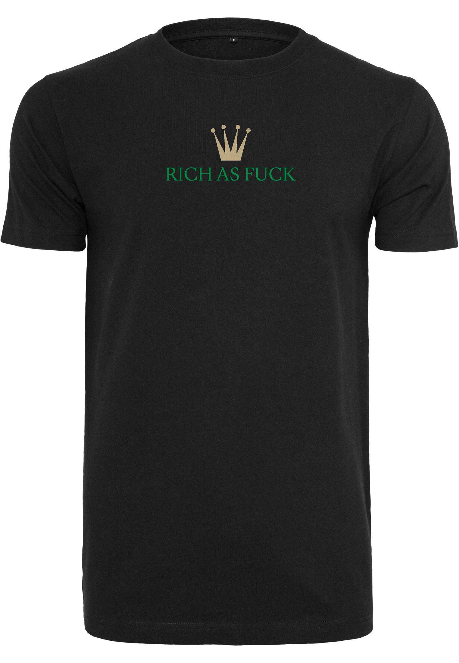 MisterTee T-Shirt Herren Rich black (1-tlg) As Fuck Tee