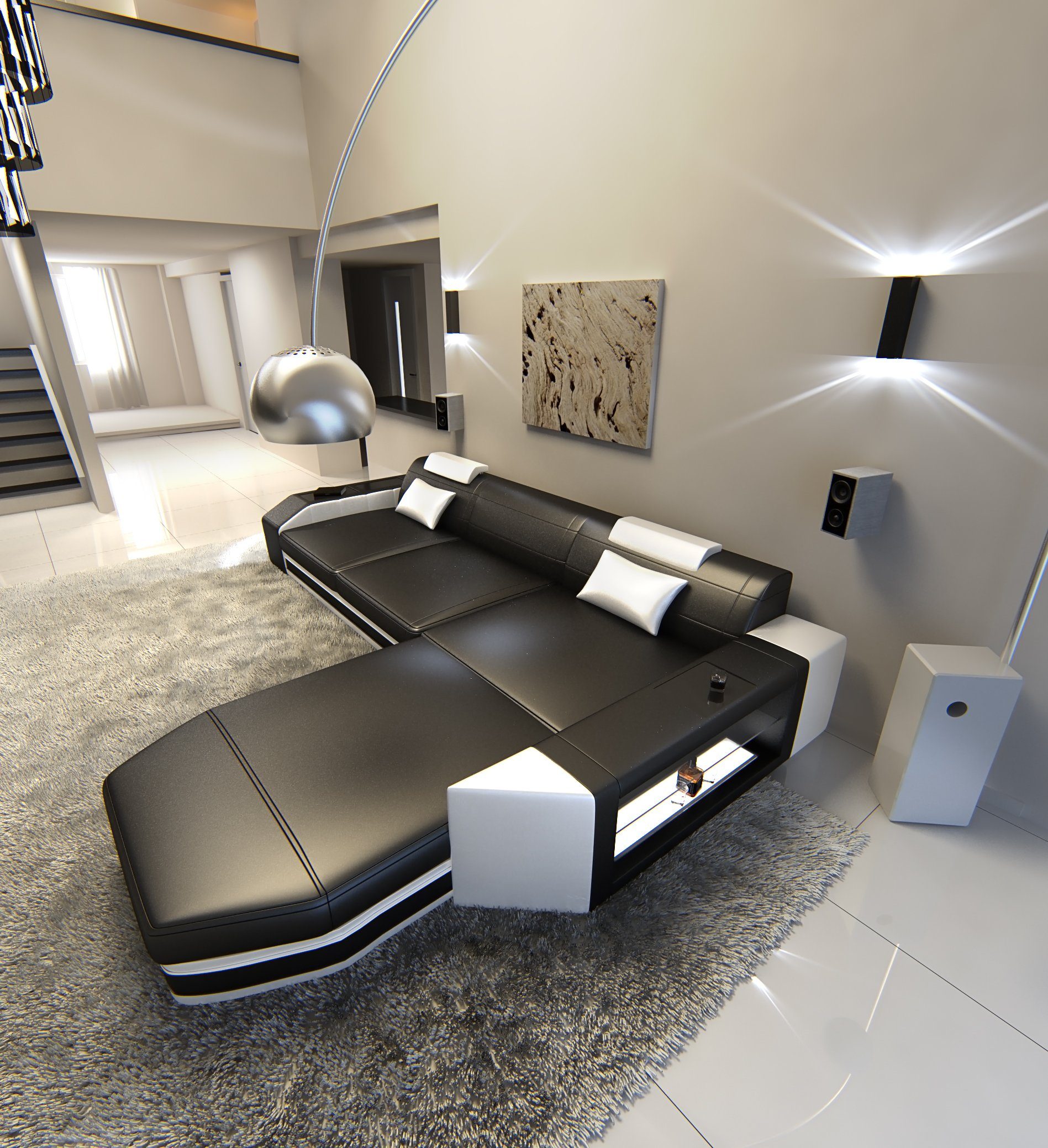 Sofa Dreams Ecksofa Ledercouch Sofa Leder günstig online kaufen