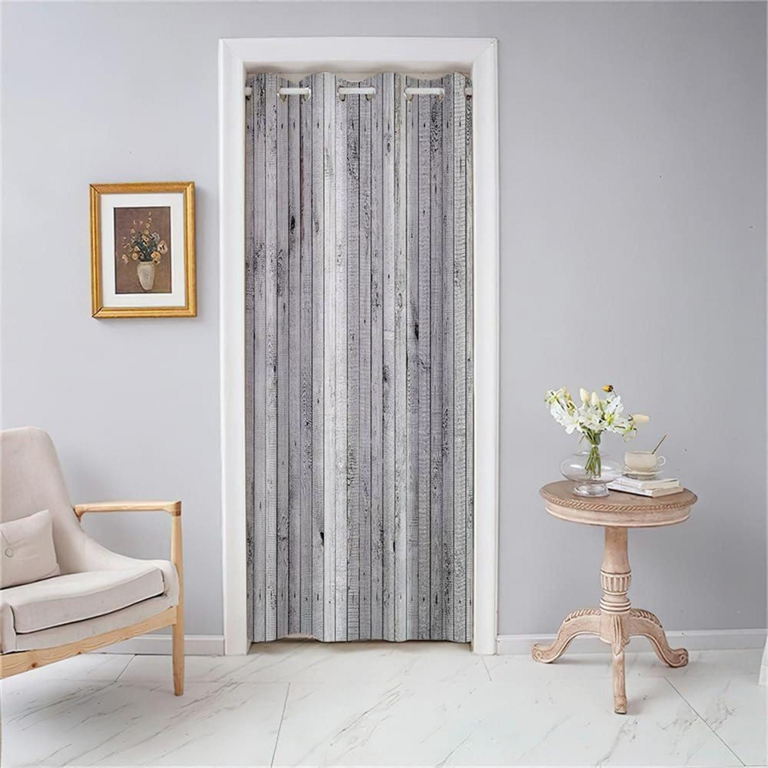 LuxusKollektion Türvorhang Türvorhang Blickdicht Dunkelgrau 80x150cm (1 St)