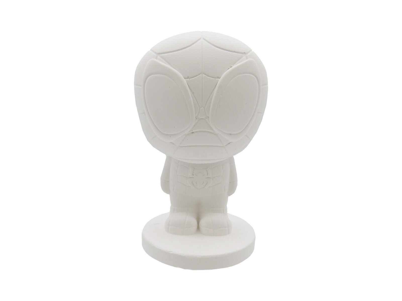 MARVEL Malvorlage Spidey Gipsfigur zum Bemalen Kinder Bastelset mit 5 Farben und Pinsel
