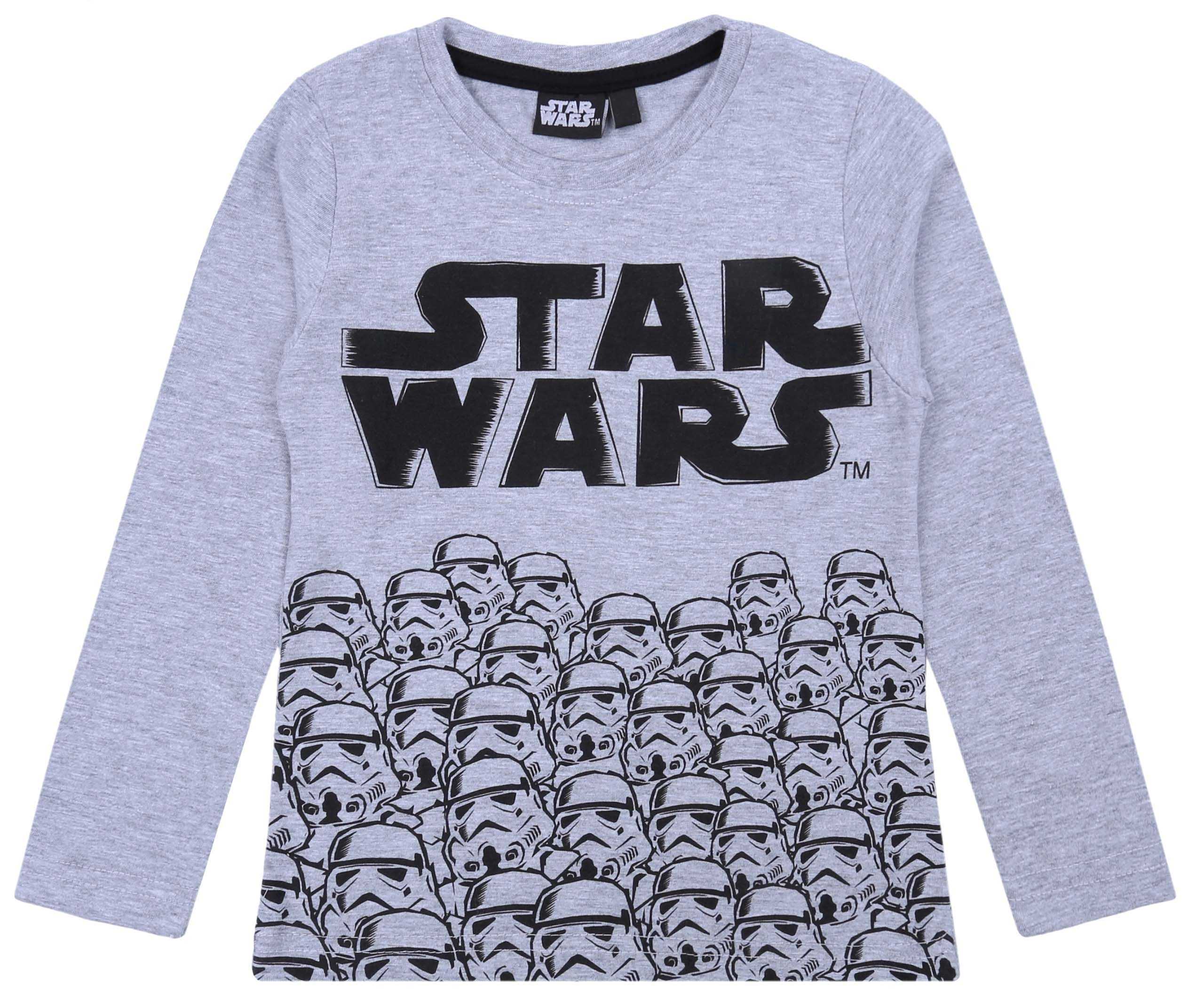 Star Wars Pyjama Grau-schwarzes Jungen-Pyjama Star Wars Disney 5 Jahre