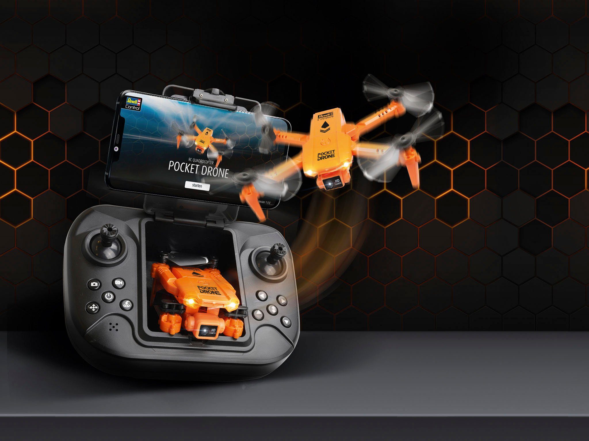 Revell® RC-Quadrocopter Pocket Drone, 2,4 GHz, im Miniaturformat