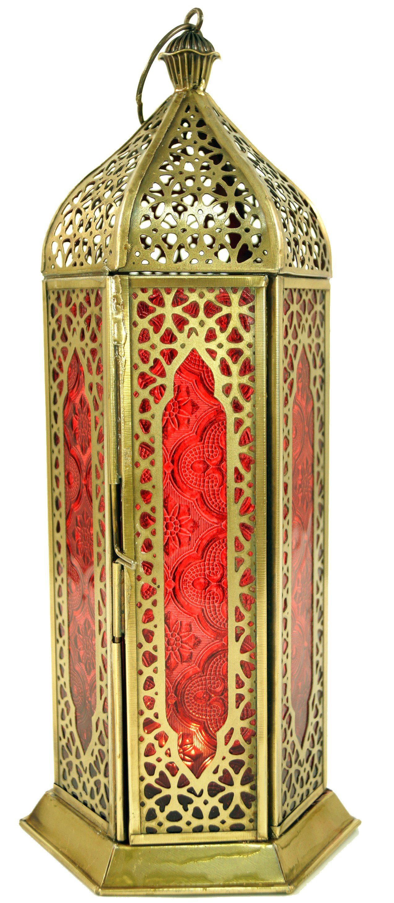 Guru-Shop Laterne Orientalische Metall/Glas Laterne in..
