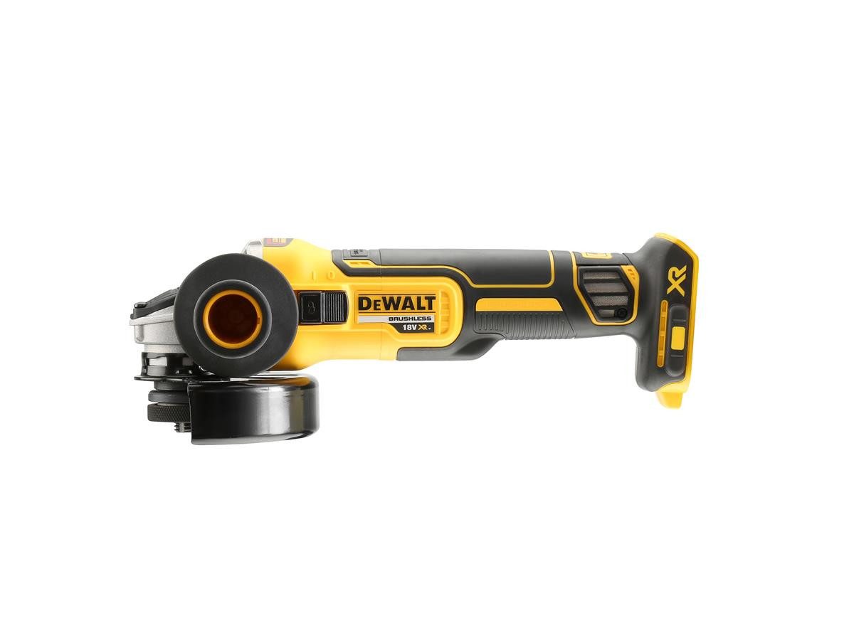 DeWalt Akku-Winkelschleifer 125 mm, 18 V (Basisv), max. 9000 U/min, kompakt und handlich, ohne Akku und Ladegerät