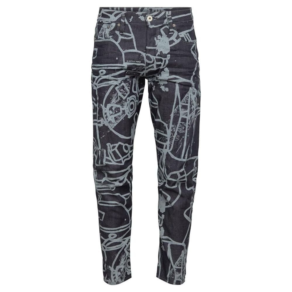 G-STAR 5-Pocket-Jeans Scutar 3D Tapered Anliegender Bund, Slim-Fit, Versetzte Nähte – 3D-Effekt