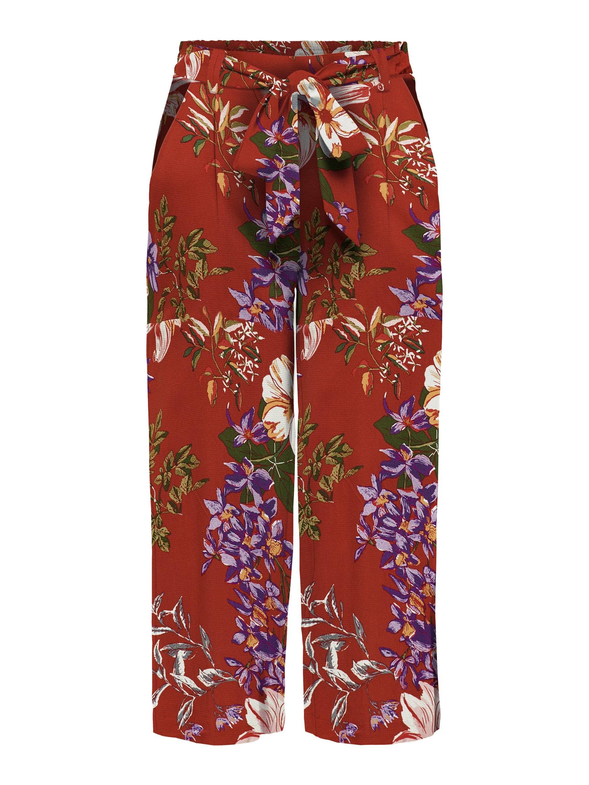 ONLY Palazzohose ONLNOVA PTM CROP AOP PALAZZO LIFE PANT