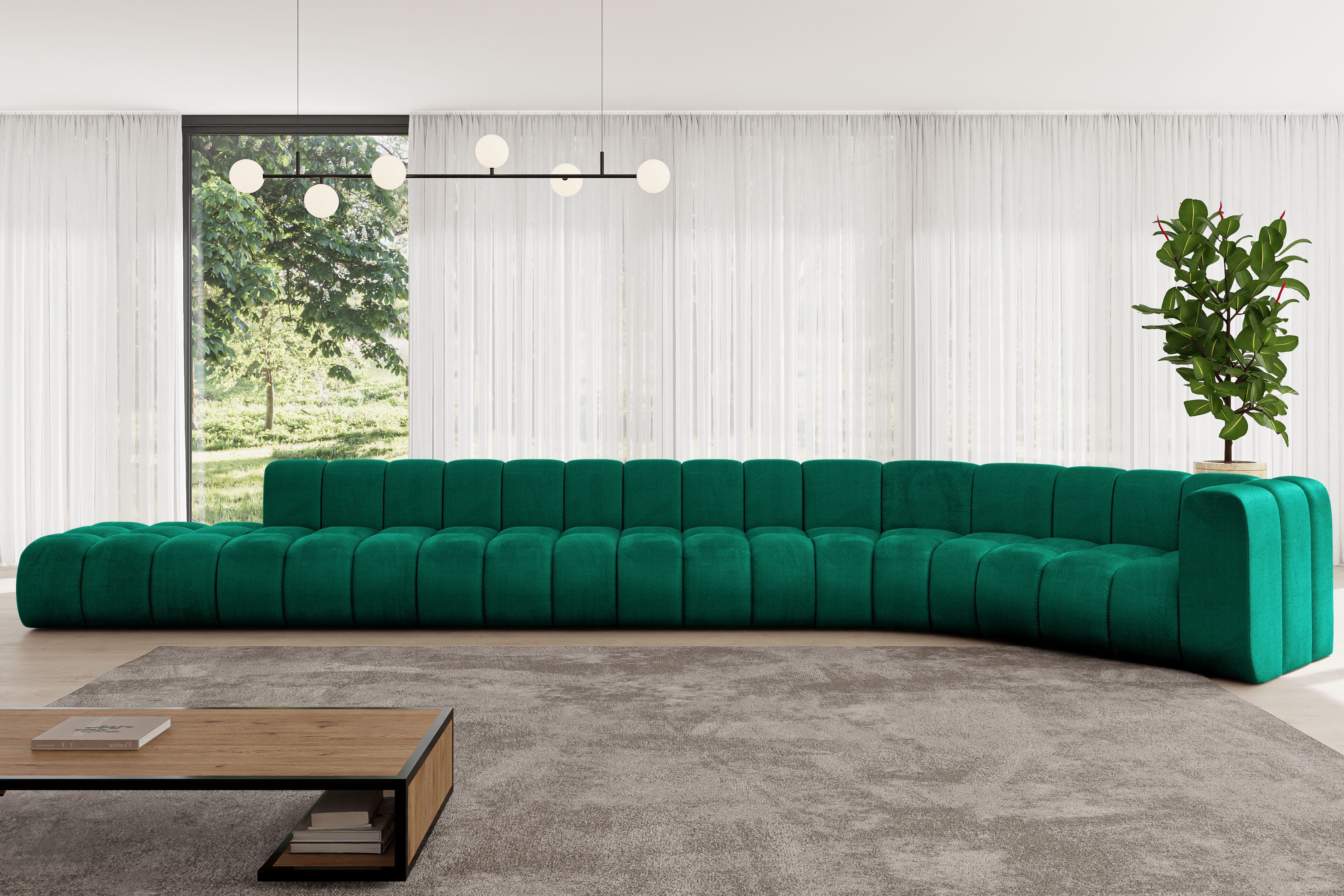 ALTDECOR Ecksofa Tilmo-L3, Corner Sofa U-Form Vielseitige Sofa Wohnlandschaft Wohnzimmer