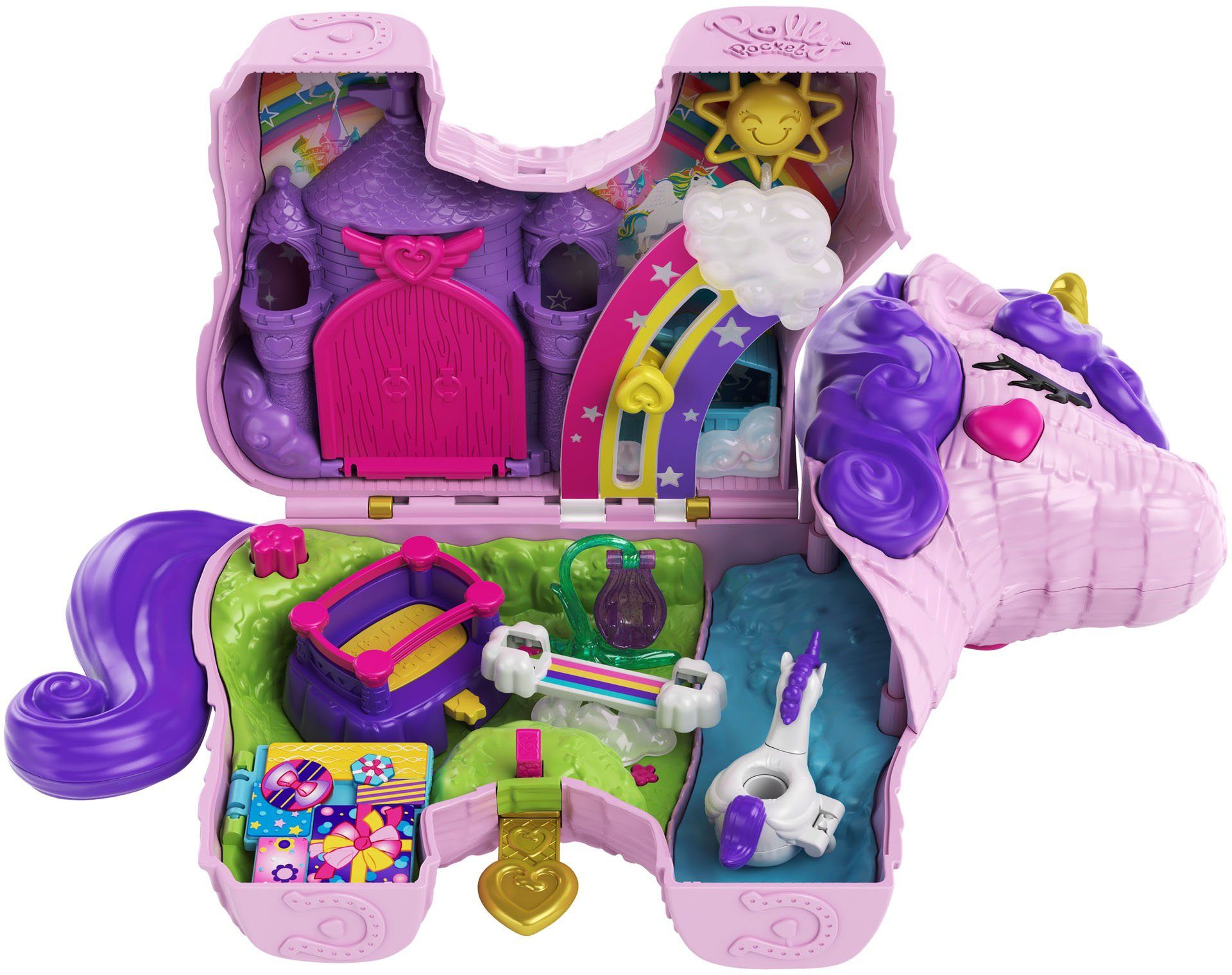 Image of Mattel GVL88 Polly Pocket Einhorn-Party Spielset