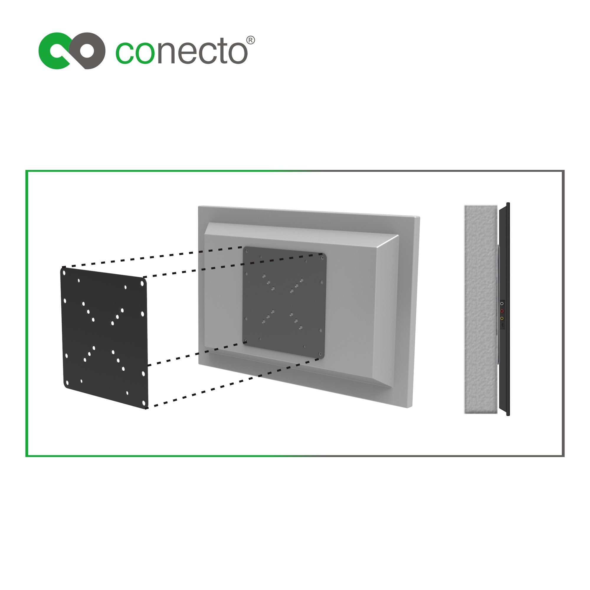 conecto conecto® & für VESA Monitor Wandhalterungen - TV Adapter Universeller TV-Wandhalterung