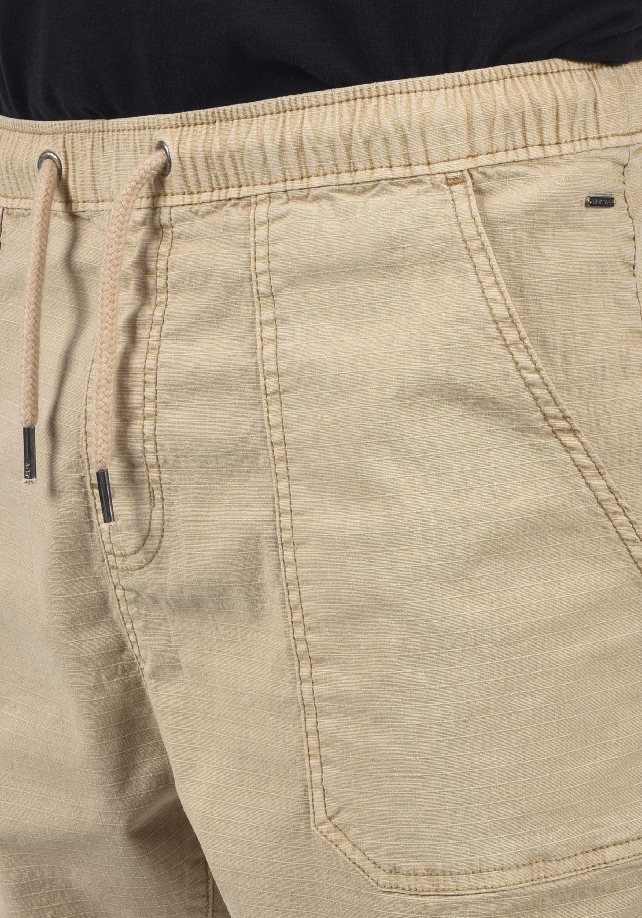 White IDFrancesco mit Bund kurze elastischem Shorts Hose Pepper Indicode