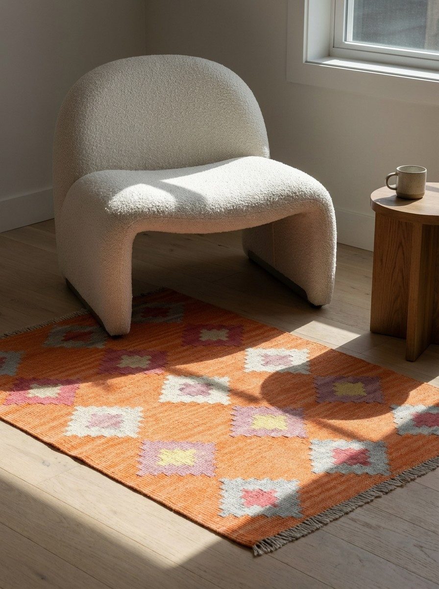 Looma Teppich Kelim Gashgai 89x62cm, rechteckig, Höhe: 5 mm, Gashgai, Schurwolle, Unikat