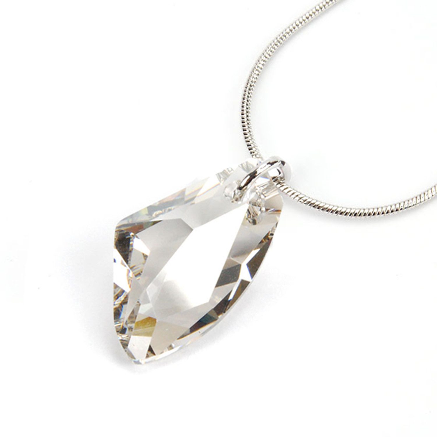 Le Bijou Kette mit Anhänger Glimmer Jewels, Galactic Vertikal-Anhänger mit Kette Markenkristalle