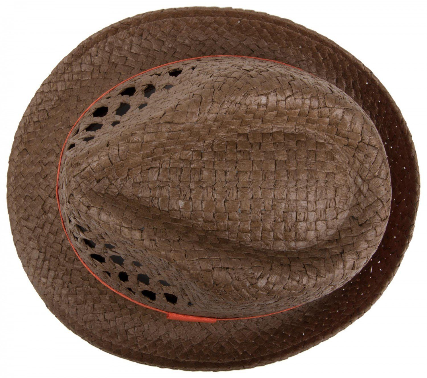 styleBREAKER Strohhut Strohhut mit farbigem Zierband (1-St)