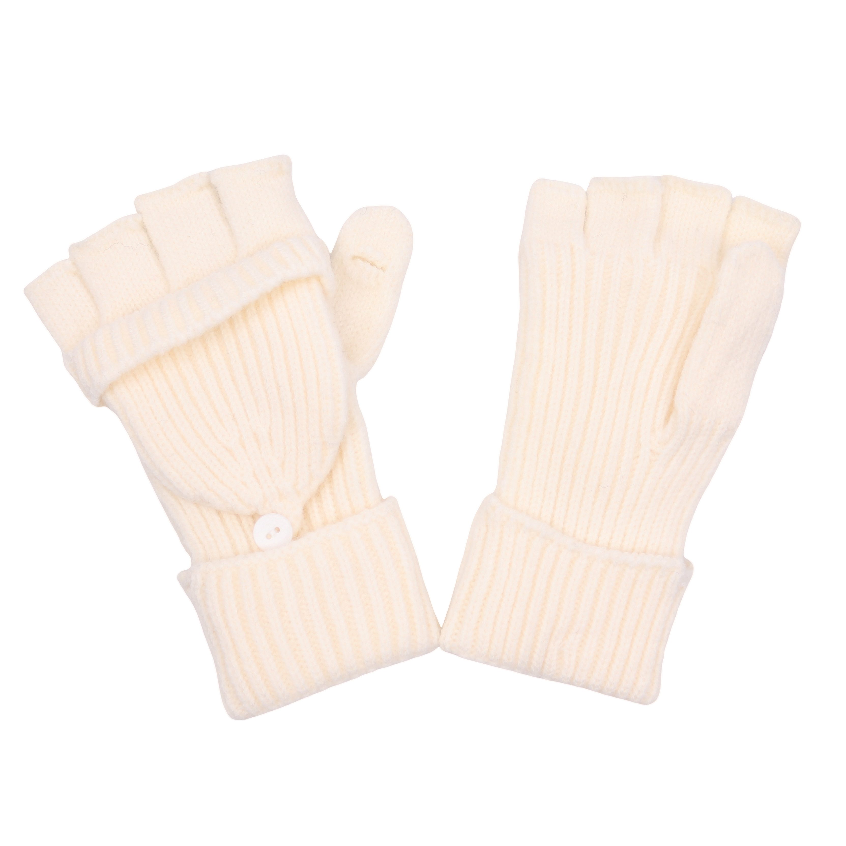 MIRROSI Strickhandschuhe Damen Handschuhe 2 in 1,Praktisches Klapp-Design m günstig online kaufen