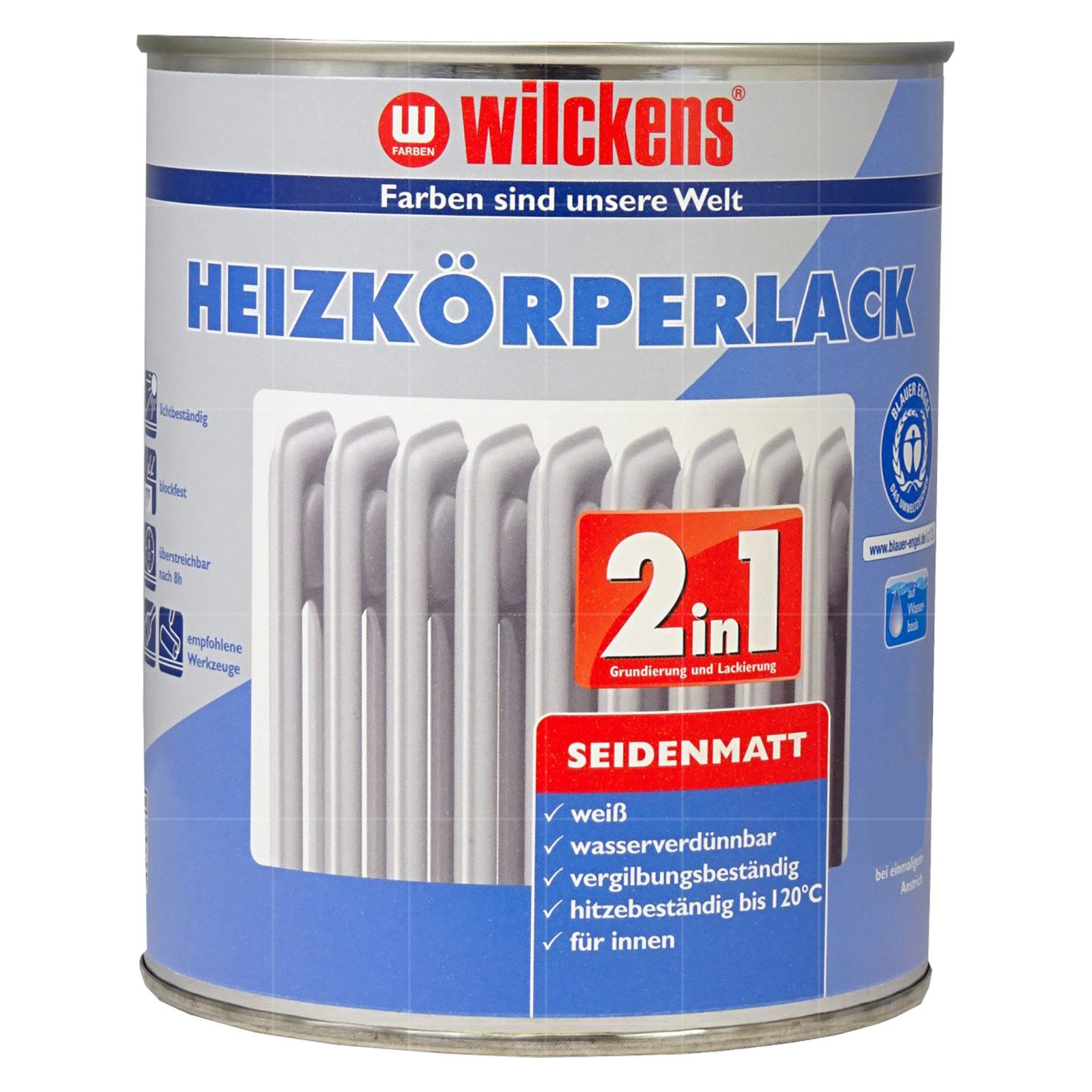 Wilckens Farben Heizkörperlack Heizkörperlack 2in1 Seidenmatt - 0.375 LTR