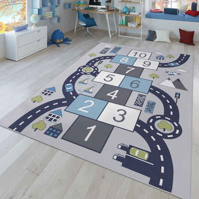 Kinderteppich Kinderteppich Spielteppich Für Kinderzimmer Hüpfkästchen, TT Home, Дорожка, Höhe: 4 mm