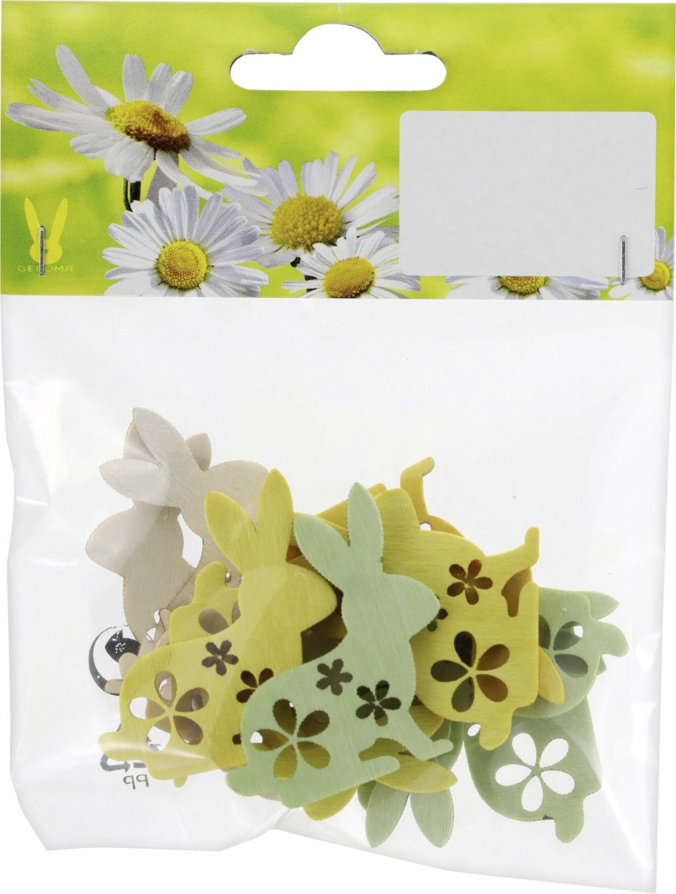 Rodermund Streudeko Streudeko Hasen Holz 4 x 3,5 cm 12 Stück bunt