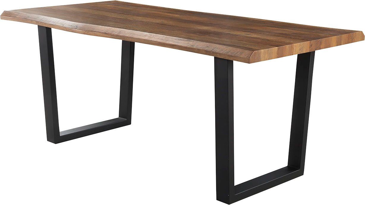 Jockenhöfer Gruppe Esstisch Margot, 180x90 cm geschwungene Baumkantenoptik günstig online kaufen