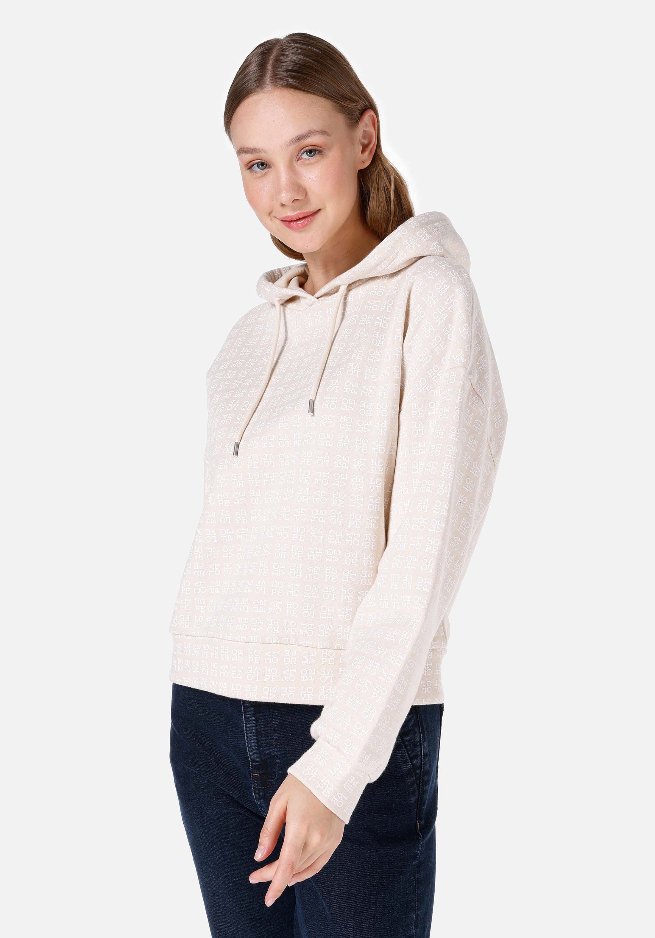 Colins Kapuzenpullover Colins Regular Fit Damen-Sweatshirt mit Kapuze und Aufdruck