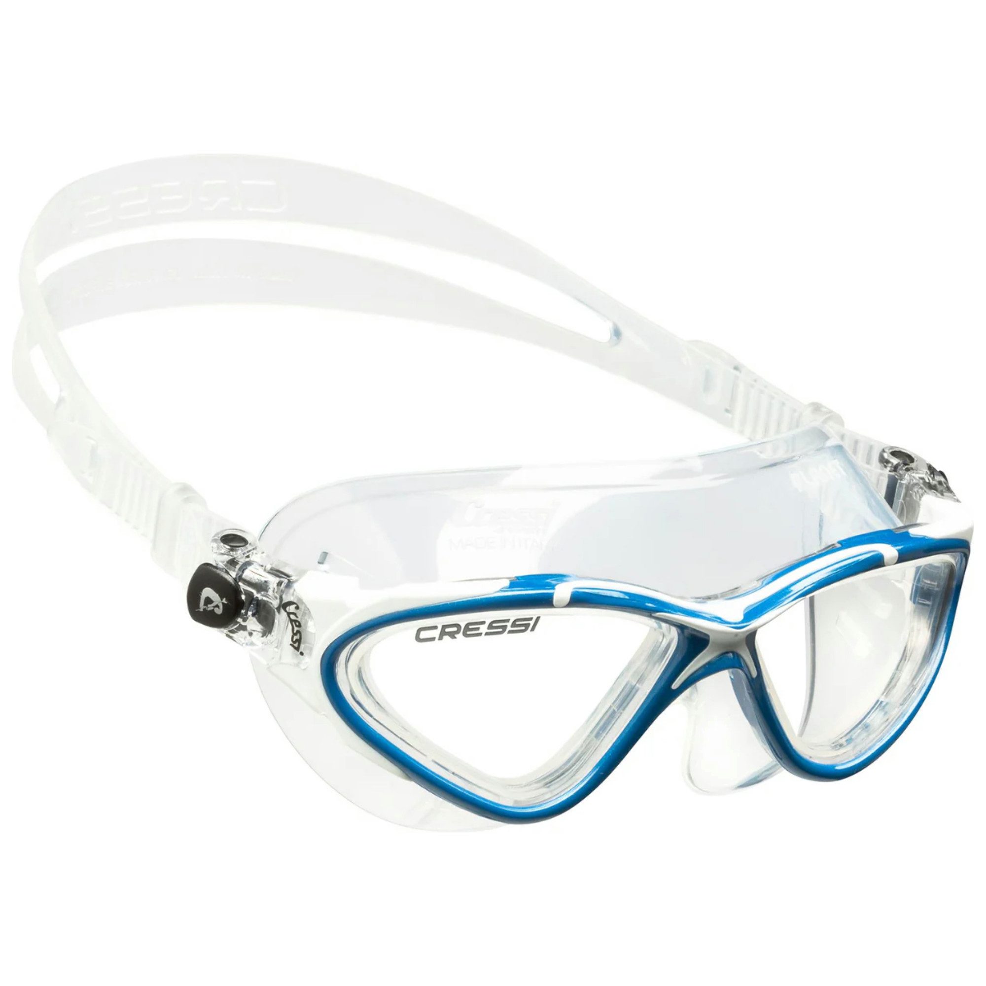 Cressi Schwimmbrille Planet Schwimmbrille - Clear/Blue/White