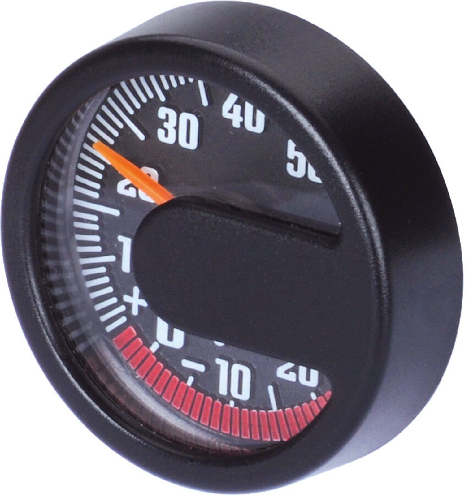 Raumthermometer Auto KFZ rundes Bimetall Thermometer 44 mm selbstklebend justierbar