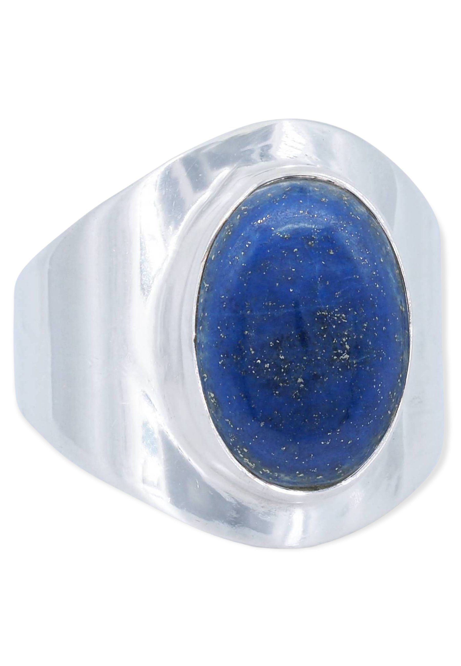 mantraroma Silberring 925er Silber mit Lazuli Lapis