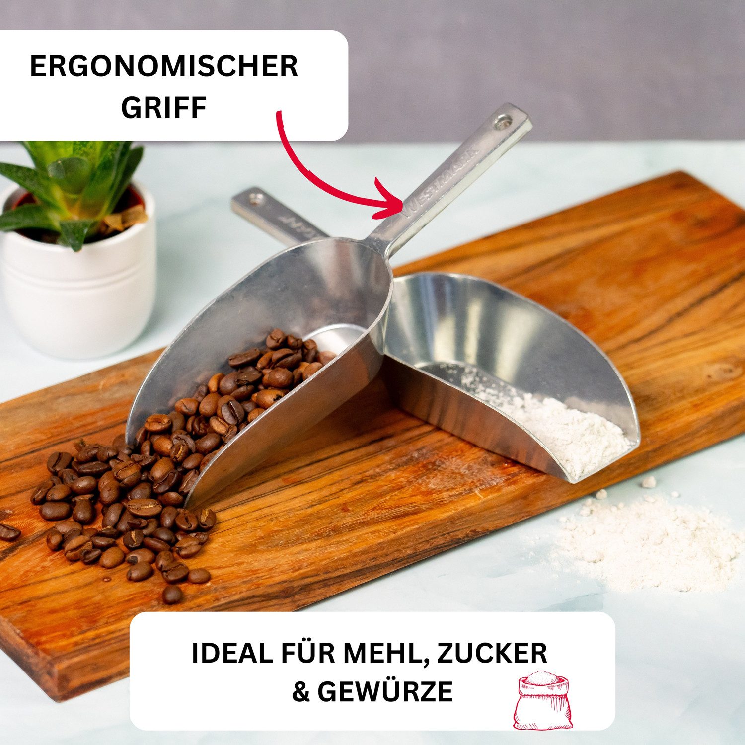 WESTMARK Küchenschaufel Haushaltsschaufel »Hygia«, 113 ml