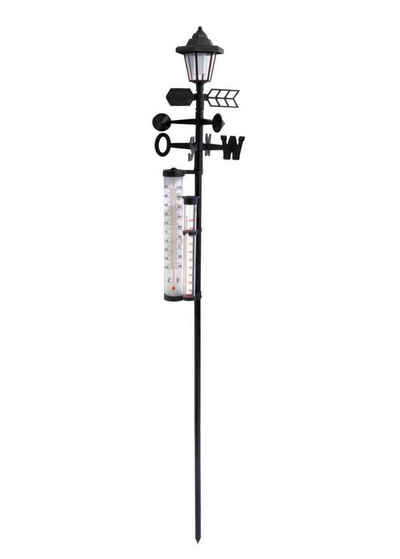 Spetebo 5in1 Solar Wetterstation - 158 x 24 cm Außenwetterstation (Lichtsensor, 5 in 1)