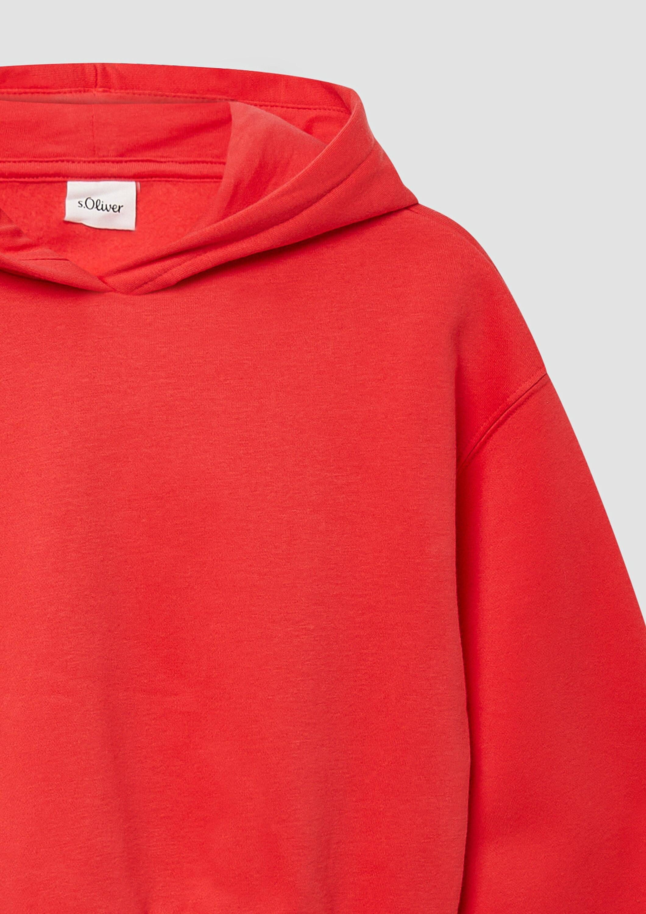 s.Oliver Sweatshirt Sweatshirt Kuscheliger cropped Oversize Hoodie mit Print – Bild 4 von 4