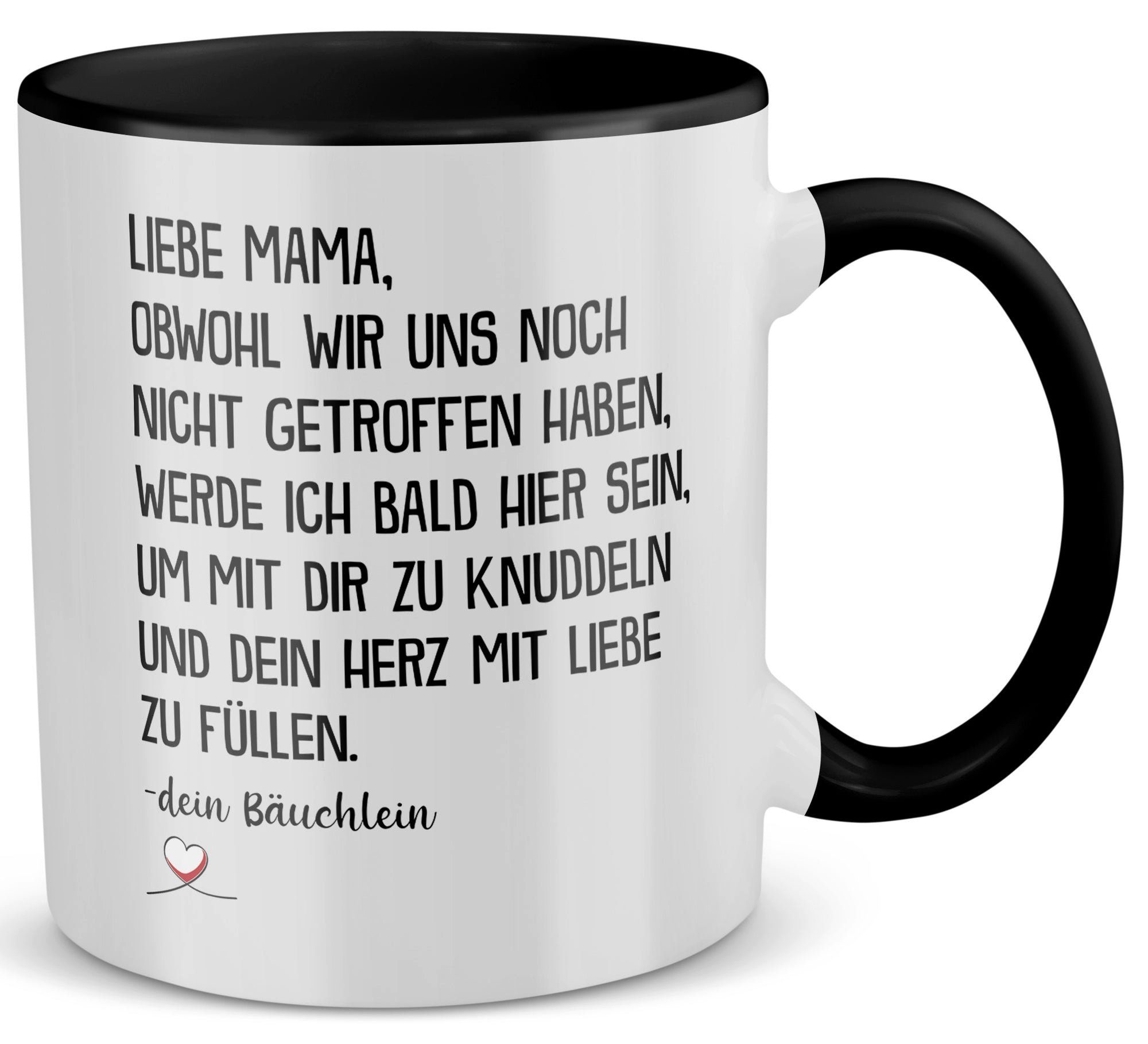 22Feels Tasse Werdende Mama Geschenk Muttertag Schwangerschaft Frauen Babyparty, Keramik, Made in Germany, Spülmaschinenfest, Zweifarbig