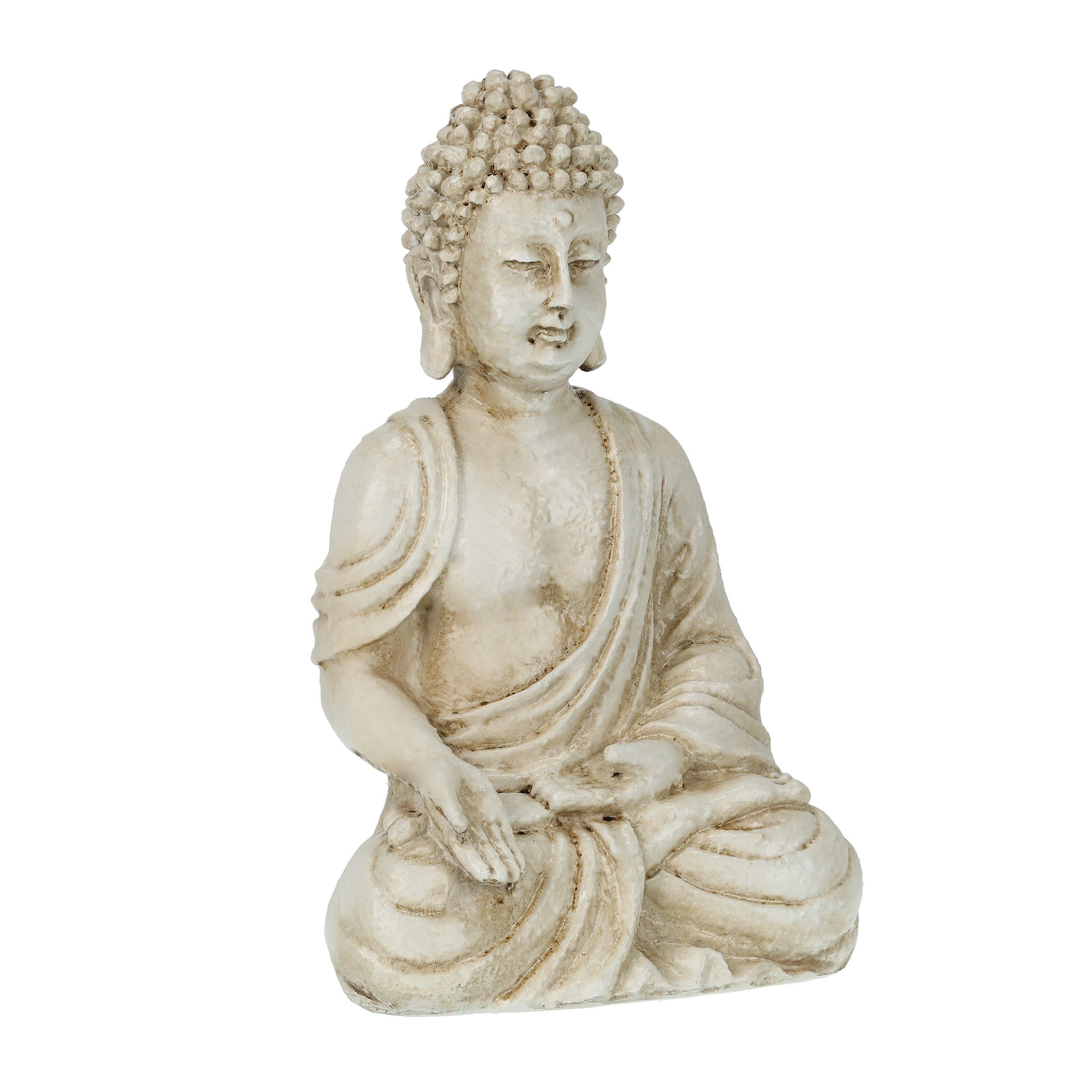 relaxdays Buddhafigur Buddha cm 40 sitzend Figur