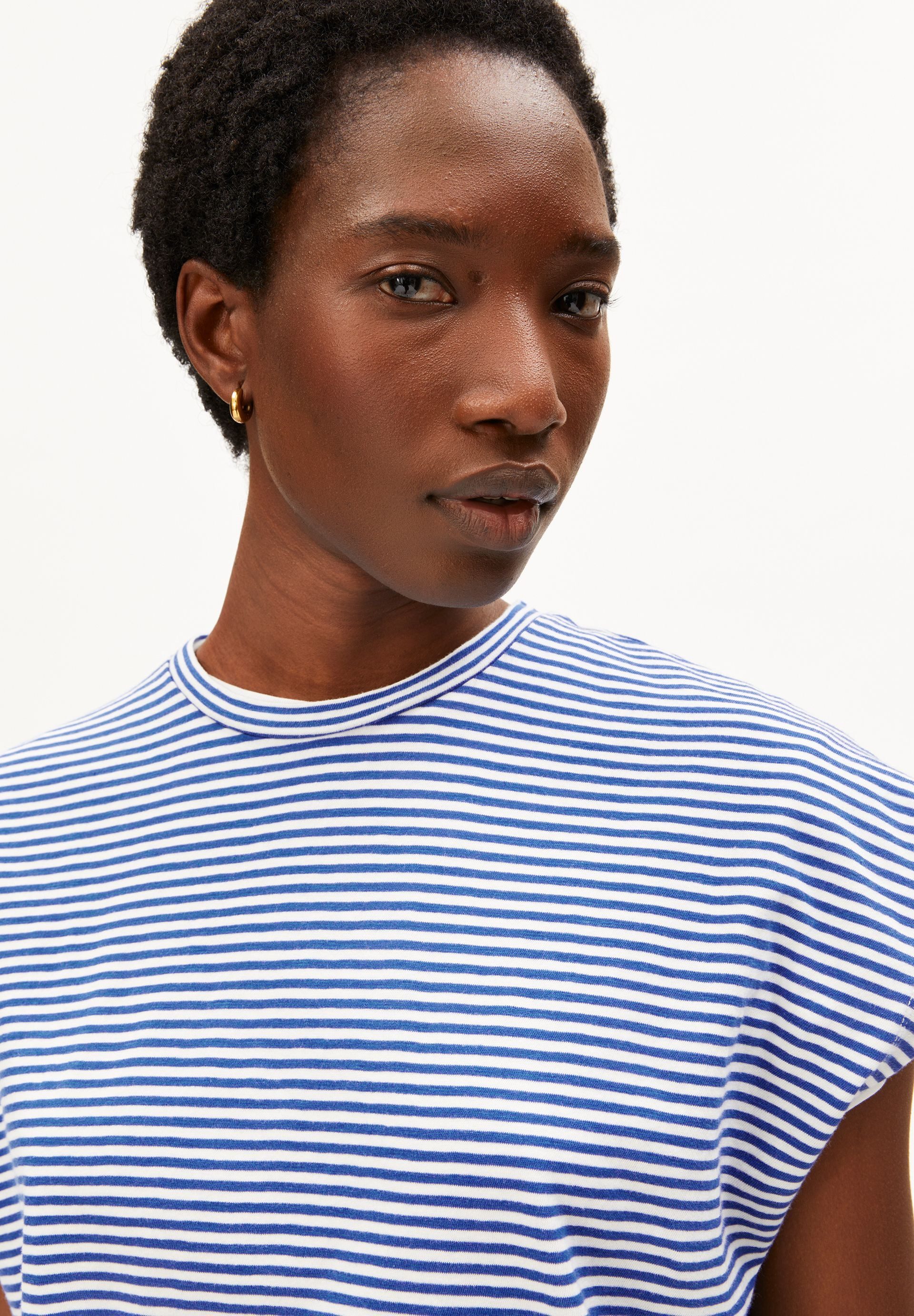 Armedangels T-Shirt SLUB JERSEY STRIPE T-Shirt aus Bio-Baumwolle Loose Fit