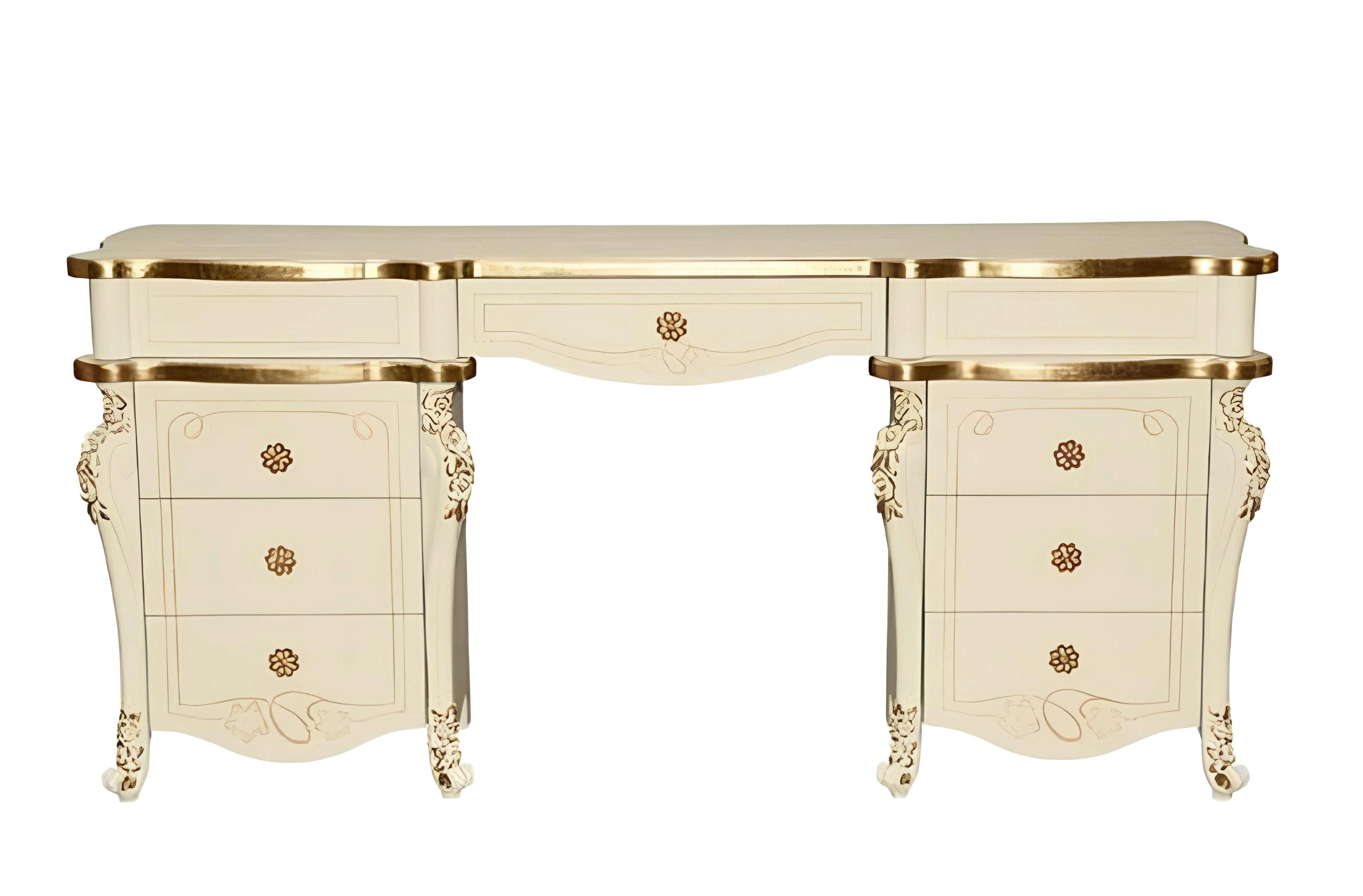 Xlmoebel Konsolentisch Luxuriöser Art-déco-Holztisch in Designer-Konsole-Stil (Konsolentisch), Hergestellt in Europa