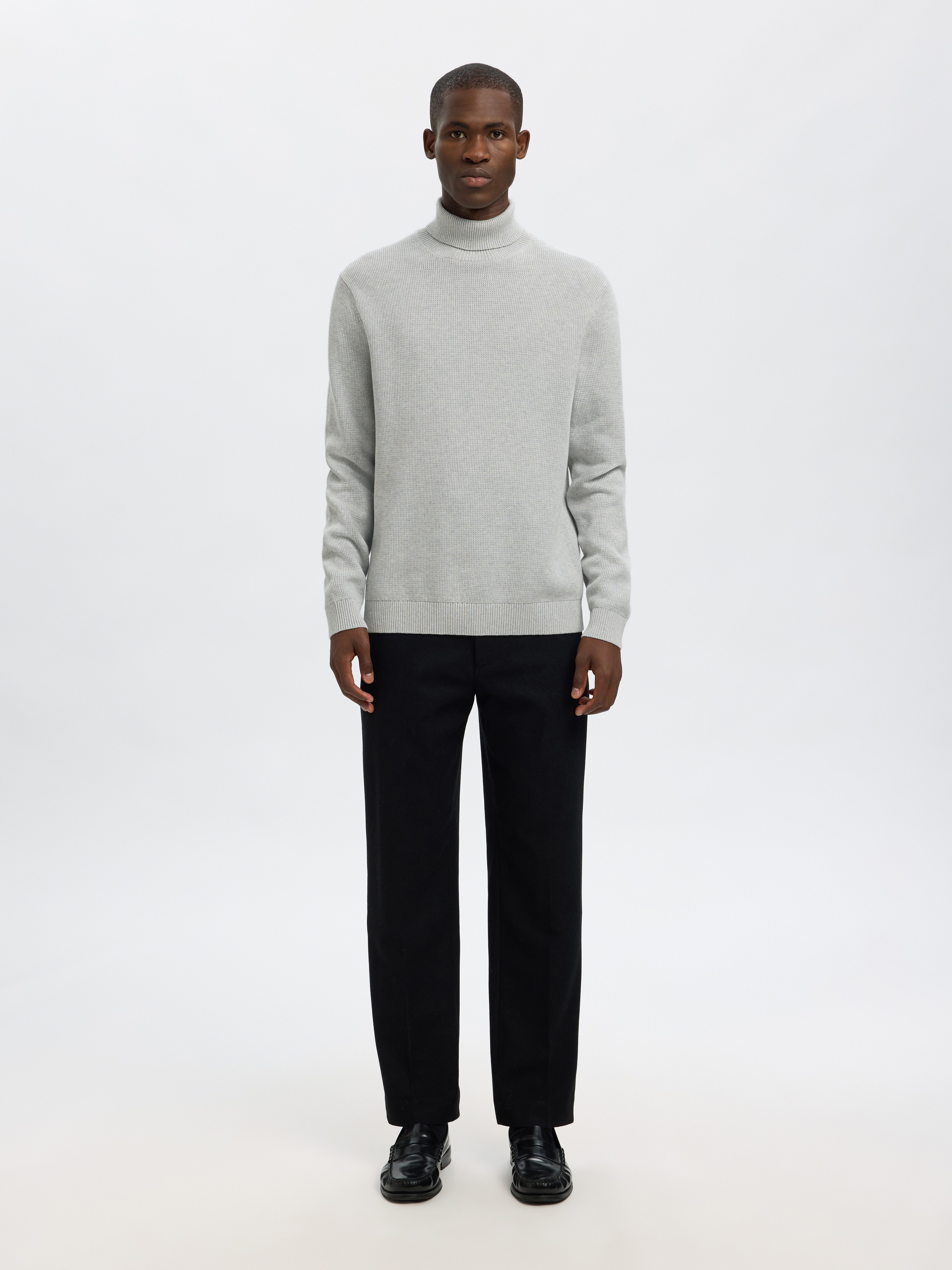 Selected Rollkragenpullover SLHDANE LS KNIT STRUCTURE ROLL NECK NOOS