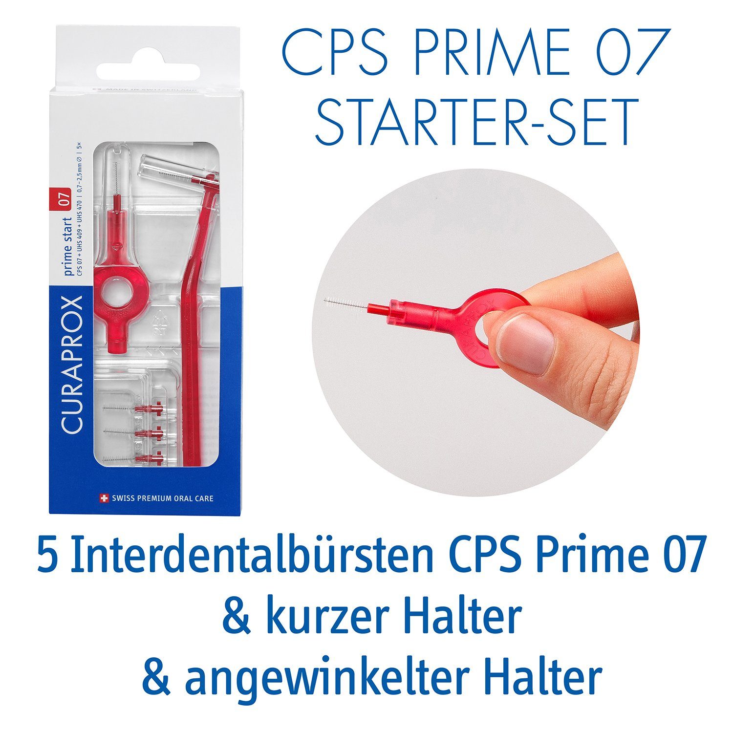 CURAPROX Interdentalbürsten Interdentalbürsten CPS prime Start Set, 5 Bürsten mit 2 Haltern