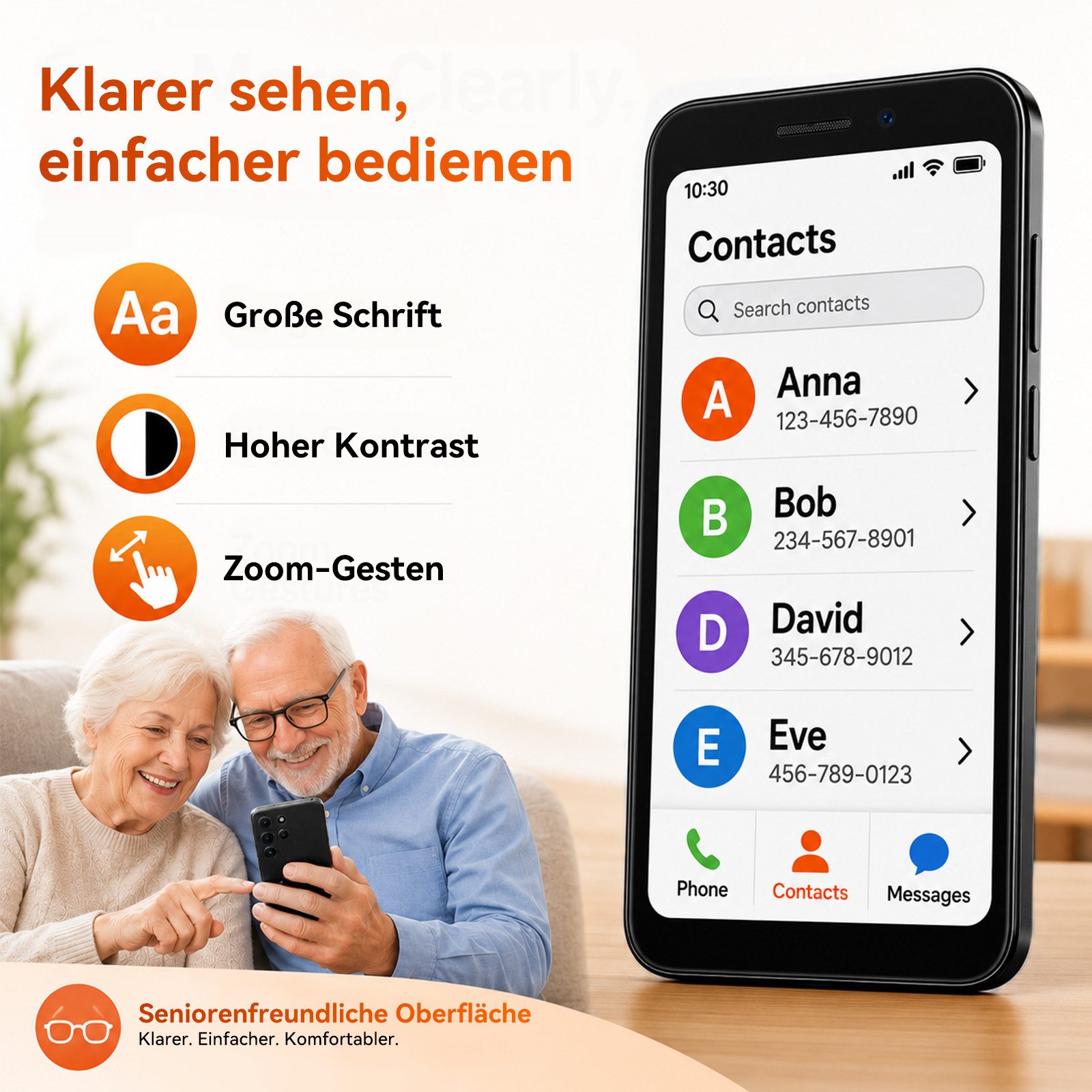 blackview WAVE 2C 5‘’ Handy ohne Vertrag, Android 16, 32GB/Face ID/mit Hülle Smartphone (5 Zoll, 32 GB Speicherplatz, 4G Dual SIM, 1080P-Video, Google Lens)