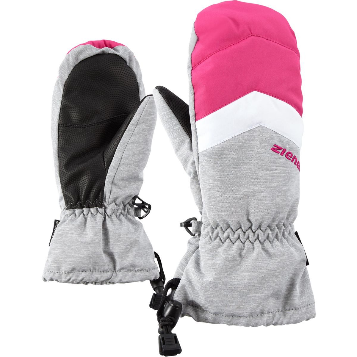 Ziener Skihandschuhe Lettero-z AS Mitten Glove Junior Unisex Warme, wasser- und winddichte Skifäustlinge für Kinder mit