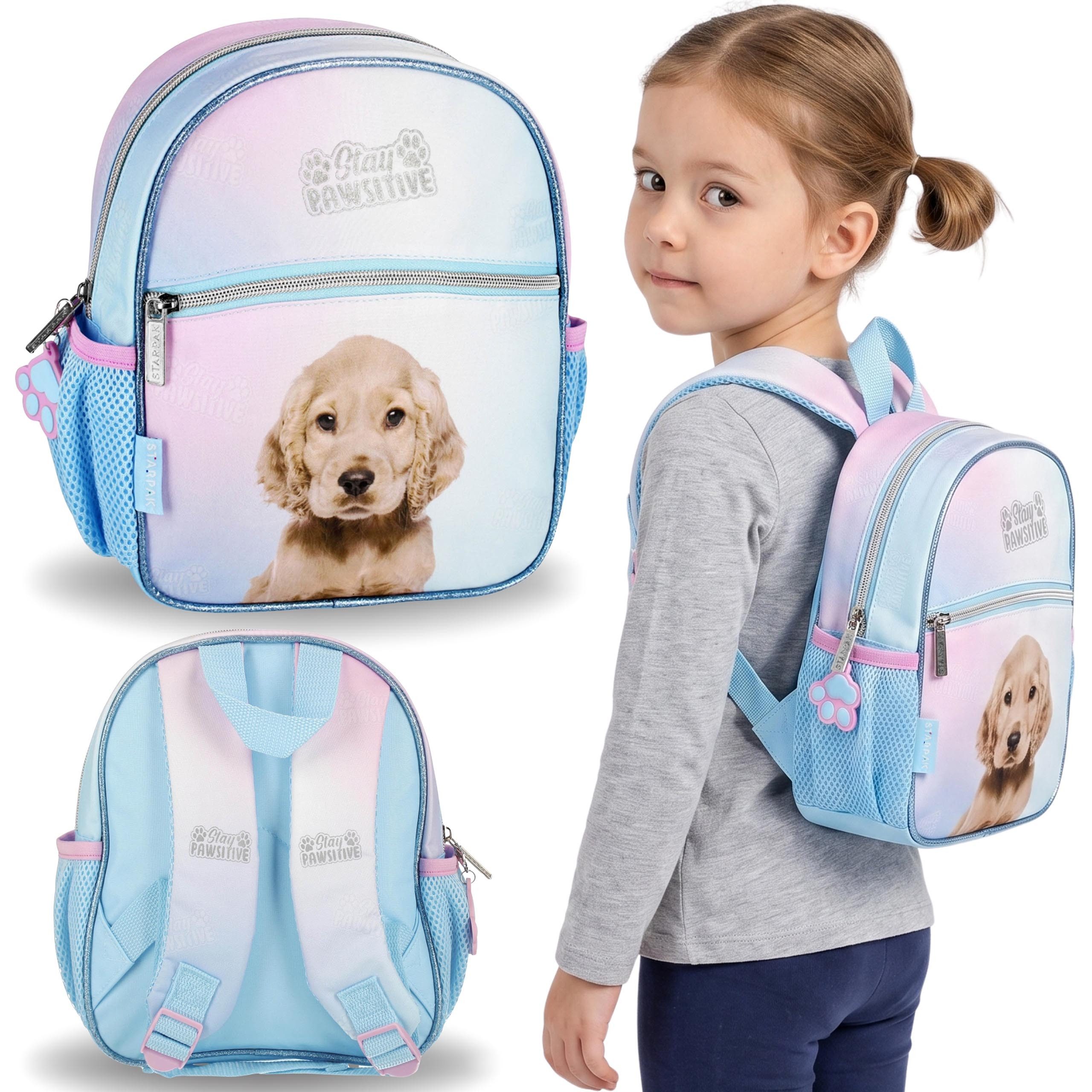Sarcia.eu Schulrucksack Hündchen-Rucksack für Mädchen, kleiner Kindergartenrucksack, 5 l
