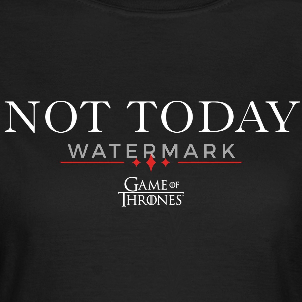 Spreadshirt T-Shirt Game Of Thrones Not Today Spruch Frauen T-Shirt (1-tlg) Slim Fit, fällt klein aus