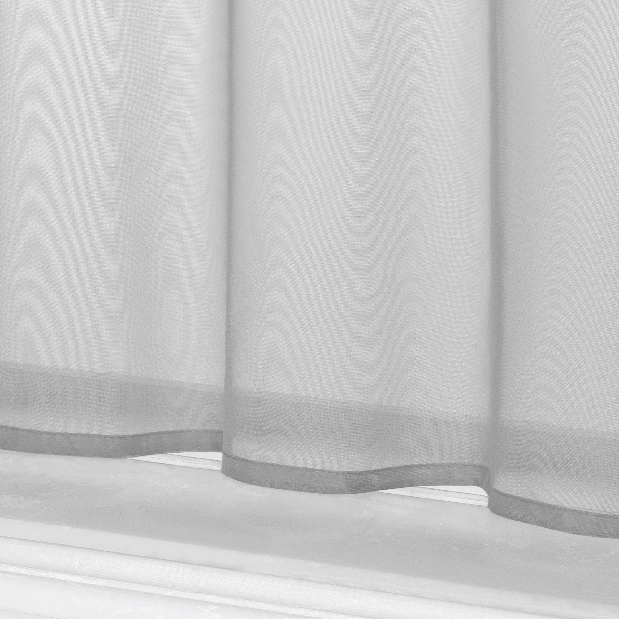 Delien Scheibengardine Eva, Schlaufen, Voile Uni Kurzstore Küche