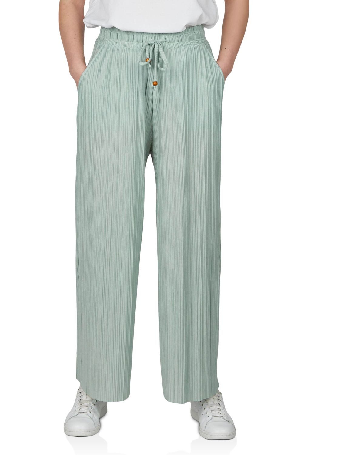 DENIMFY Chinohose Damen Palazzo Hose DFBrenda 2er Loose Fit (Vorteilspack) 7/8 Culotte mit Taschen