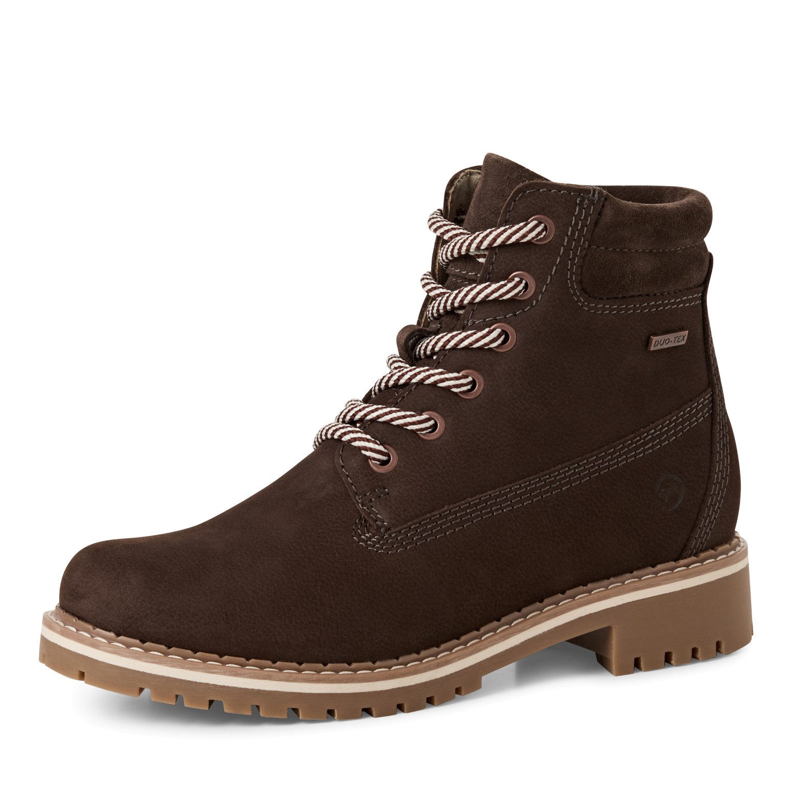 Tamaris Winterboots, Blockabsatz, Schnürstiefelette mit DUO-TEX Ausstattung