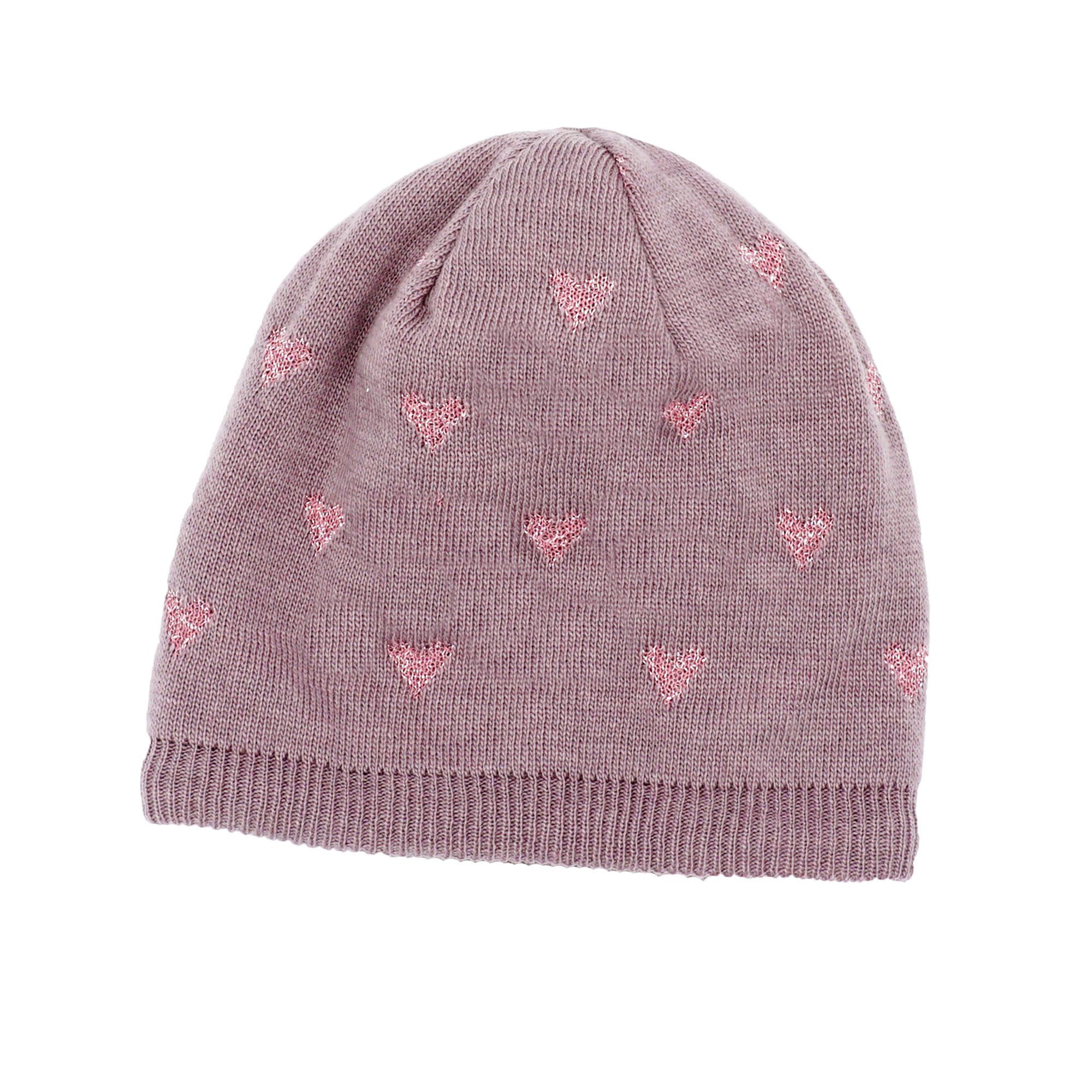 MAXIMO Beanie Wollanteil, Feinstrick, gefüttert, Glitzer Details
