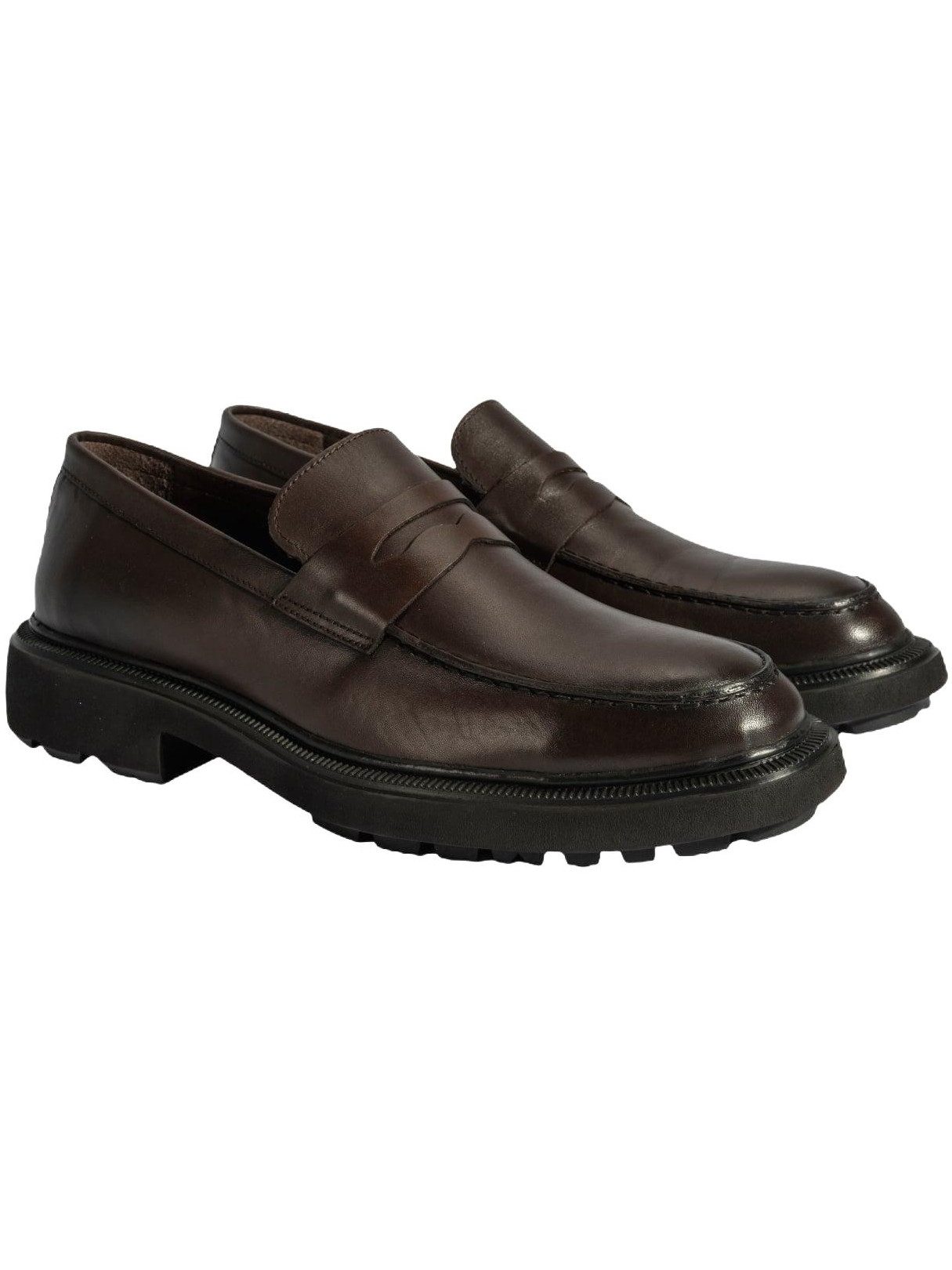 Desa Herren-Slipper – Obermaterial aus Leder, flacher Absatz, atmungsaktiv Loafer