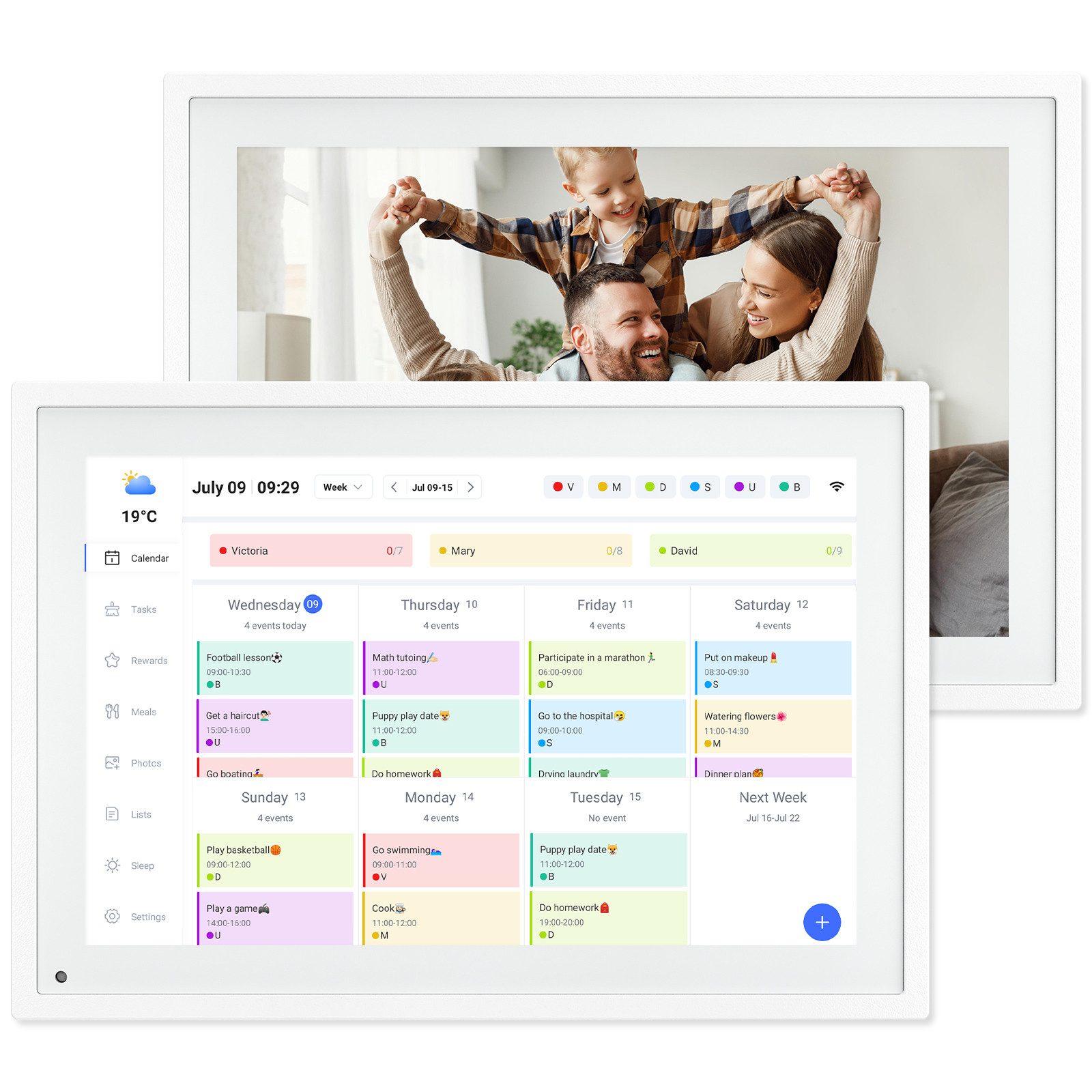 TABWEE P10 10,1" Digitaler Bilderrahmen und Kalender Tablet (32 GB)