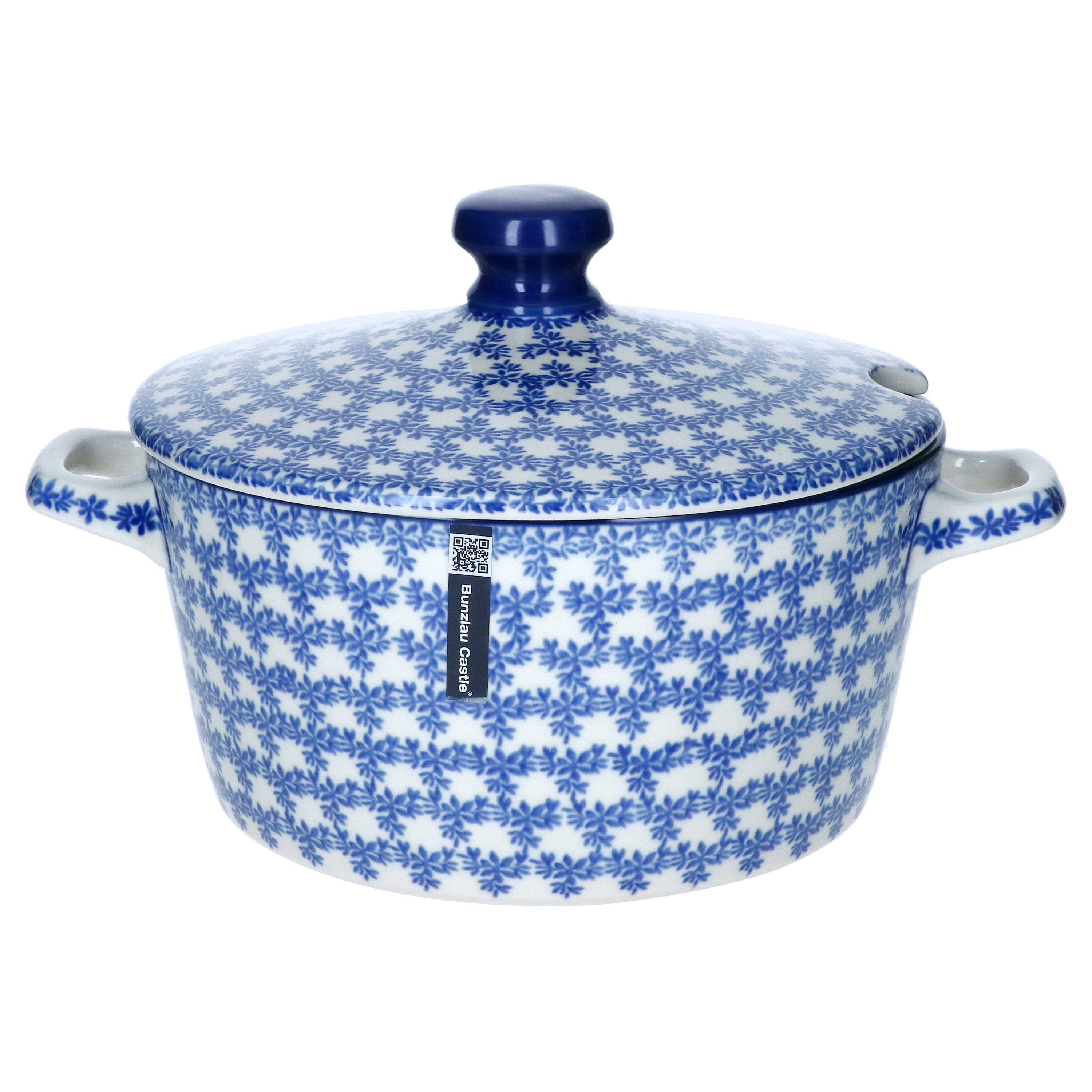 MamboCat Suppenschüssel Bunzlau Castle Serenity Terrine + Deckel 1,6L Keramik Suppenschüssel, Keramik