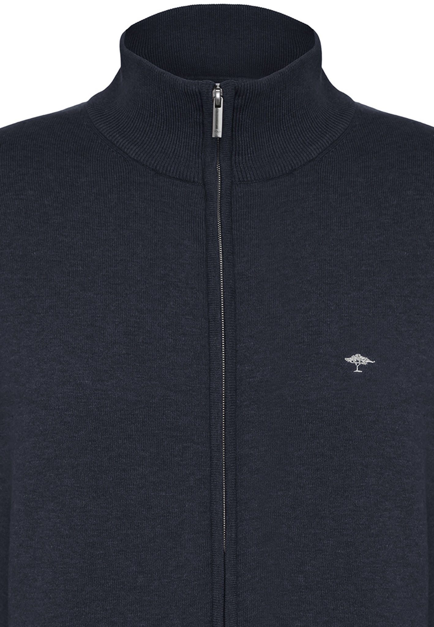 FYNCH-HATTON Strickjacke bequeme Passform, mit Stehkragen, mit Eingrifftaschen
