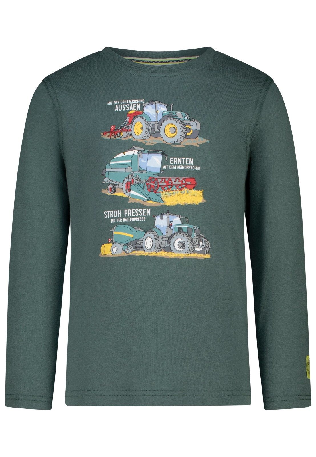 SALT AND PEPPER Langarmshirt Salt & Pepper Jungen Traktor Langarmshirt drei Farben (1-tlg)