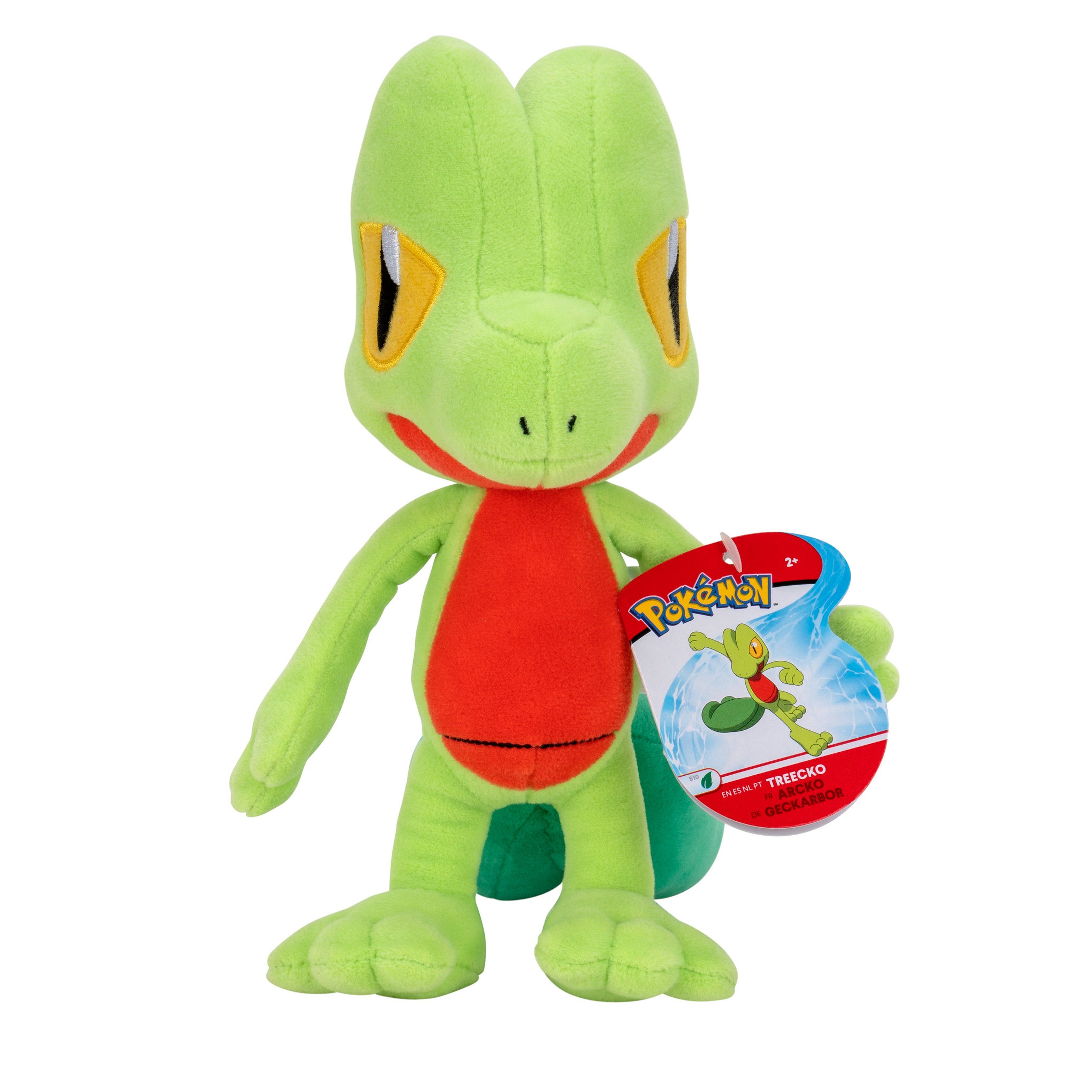 Jazwares Plüschfigur Pokémon Geckarbor Plüsch 20 cm (1-St)